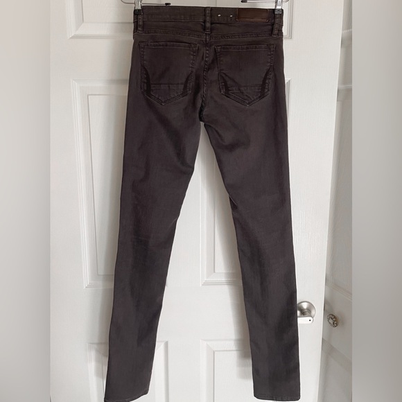 All Saints Women's Jean Pocket Stitching Skinny Washed Black/Brown Sz 27/34 - Picture 8 of 14